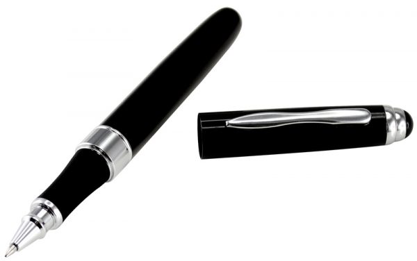 Deluxe Roller Pen metálico, tinta negra. - Image 2