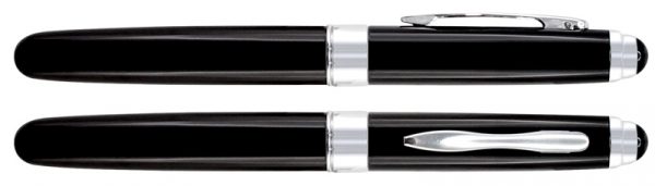 Deluxe Roller Pen metálico, tinta negra.